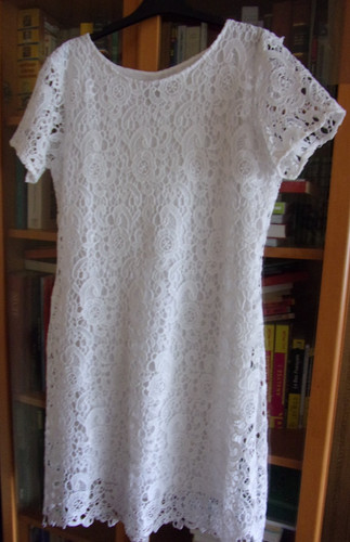 Robe blanche dentelle - robe,