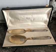 Ancien Service À Poisson Ou Dessert En Argent Massif Vermeil  Poinçon Minerve