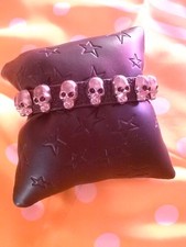 BRACELET TETE DE MORT NOIR