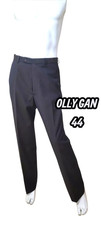 Olly Gan Taille 44  Pantalon de costume doublé en laine marron  homme