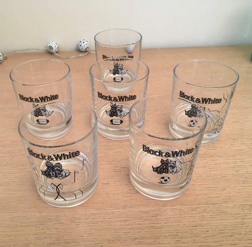 Verres whisky black - 6, and