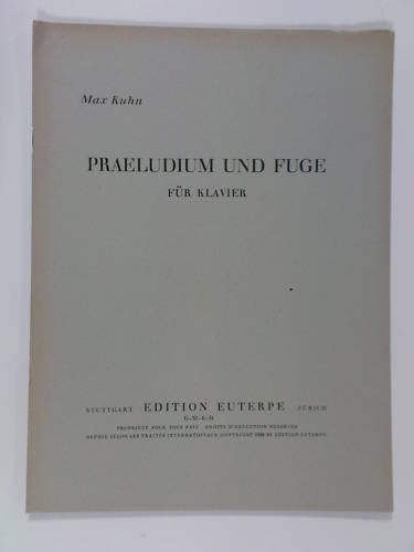 Piano max kuhn praeludium und - max,