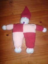 Doudou bonhomme au tricot fait