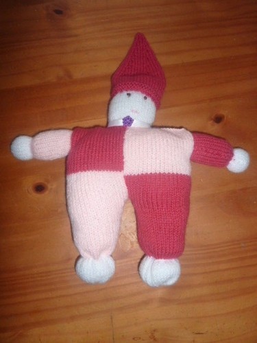 Doudou bonhomme tricot fait - doudou,