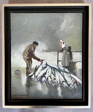 Ancien tableau breton marine