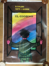Affiche originale - Savignac - IL GIORNO - A colori Tutti I Giorni - 70x100 cm