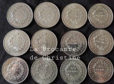 Lot de 12 Pièces de 50 Francs