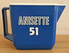 Pichet Carafe Publicitaire Anisette 51 Bleu 1L Plastique Vintage