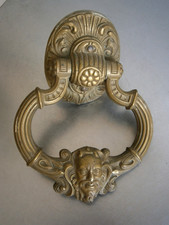 Beau Heurtoir de porte St Baroque XVII°s Bronze doré Déco Classique Maison 2Kg