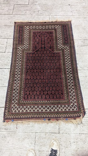 Tapis prière ancien en - tapis, de