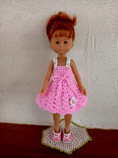 BRADERIE Vêtements poupée Les chéries/ Corolle ou Paola Reina 32cm Robe crochet