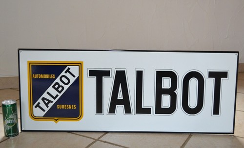 Plaque émaillée talbot - émaillée,