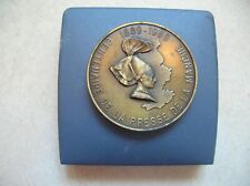 Médaille centenaire journal La Presse de la Manche 1889/1989 de 4,9 cm