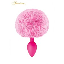 Plug anal queue de lapin rose