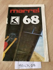 Bennes Marrel salon 1968 prospectus catalogue camion poids lourd publicité