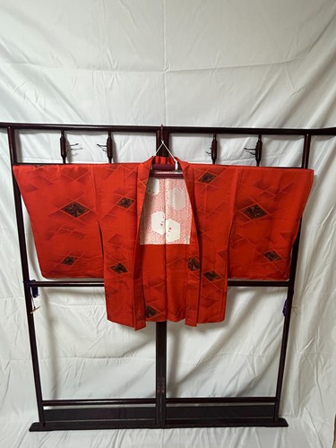 Kimono japonais Haori rouge