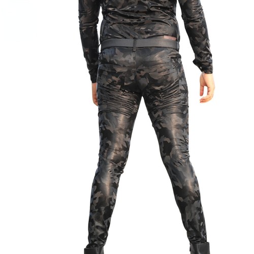 Hommes camouflage cuir - hommes, pu