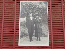 cpa Photo Carte Couple en Costume ancien 1900