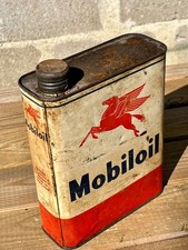 ANCIEN BIDON D'HUILE MOBILOIL