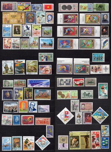 Lot timbres divers monde - timbres,