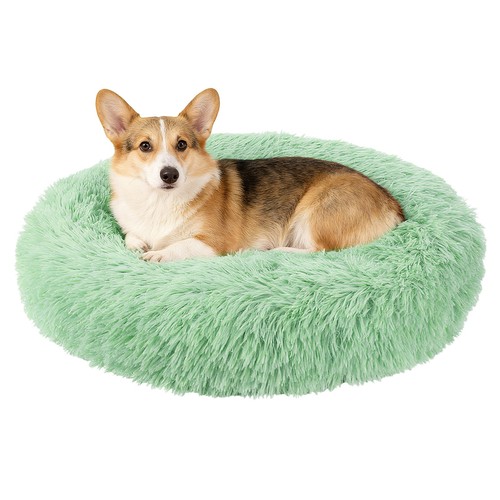 Lit rond moelleux peluche - lit,