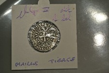 PHILIPPE IV LE BEL Maille tierce  RARE  SUP poids 1,45 grammes