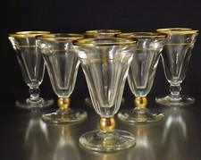6 VERRES ANCIENS DE BISTROT A