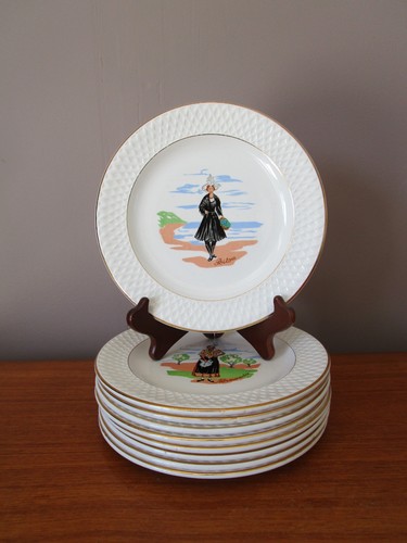 Assiettes dessert - 9,