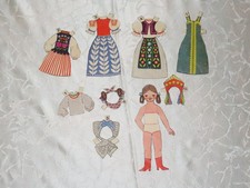 Lot Poupées en Papier