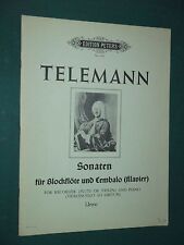 Partitions Flûte à bec et  Piano "2 Sonaten" G. P. TELEMANN