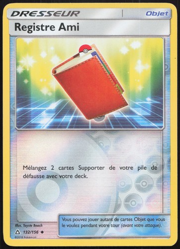 Carte pokémon registre ami - carte,