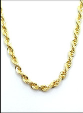 collier en OR jaune 18K ,collier Neuf haut de gamme.Mailles corde