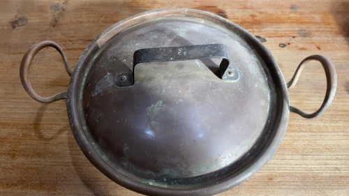 Faitout cuivre étamé avec - cuivre,