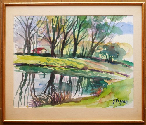 Tableau aquarelle gérard - tableau, de
