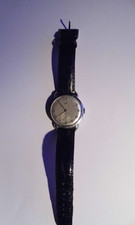 Rare ancienne montre mécanique LIP R 25 / fond gris bracelet cuir noir