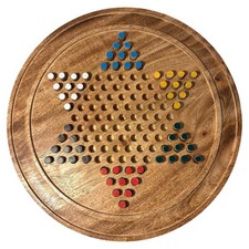 Jeu de dames chinoises en bois