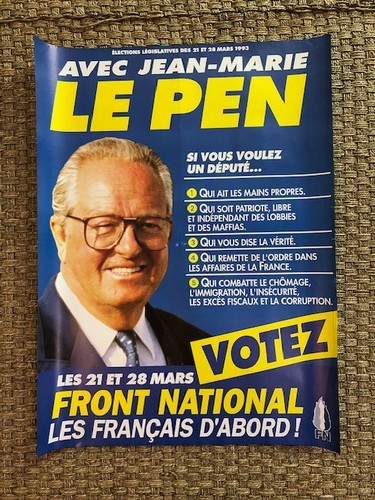 Affiche front national le - fn,