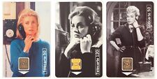 Lot 3 Télécartes Cinéma Catherine Deneuve, Jeanne Moreau et Simone Signoret