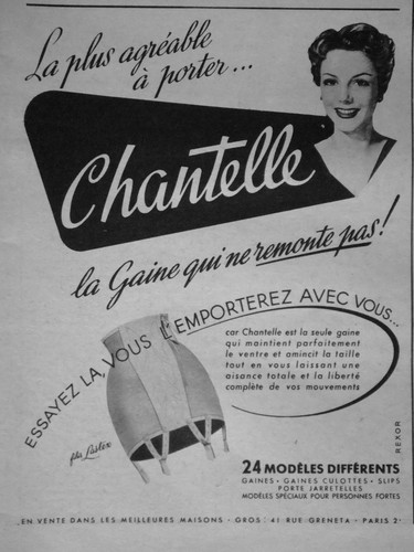 Publicité gaine chantelle - publicitÉ,