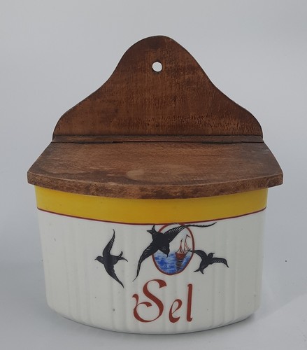 Boite sel murale ancienne - sel,