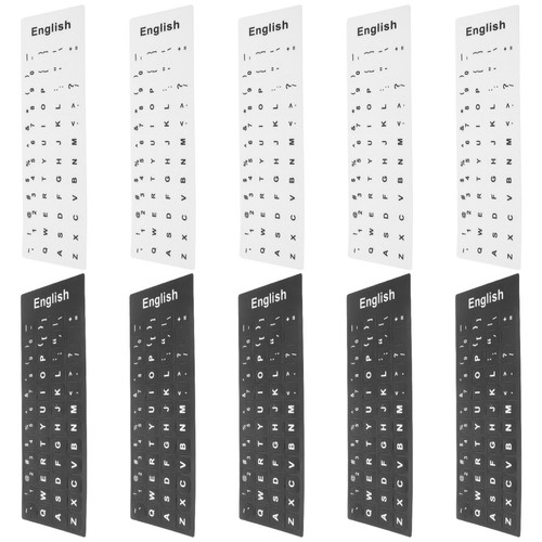 Sheets autocollants clavier - 10,