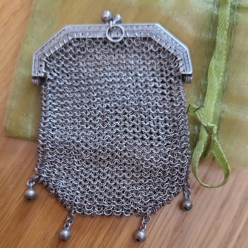 Aumônière argent - aumônière, en
