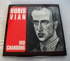 COFFRET HUIT 33T BORIS VIAN 100 CHANSONS SERIE JACQUES CANETTI NEUF SCELLE