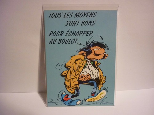 Carte postale gaston lagaffe - carte,