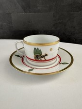 Tasse +Sous-Tasse Déjeuner Cartier La Maison De Louis Cartier Porcelaine Limoges