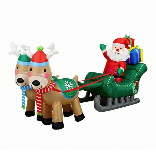 Père noël gonflable avec - père,