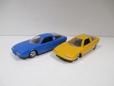 LOT de 2 CITROEN GS CAMARGUE BERTONE 1972 Jaune Bleu NOREV Plastique 182 au 1/43
