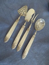 couvert mignardise en argent massif et argent fourré 167 gr