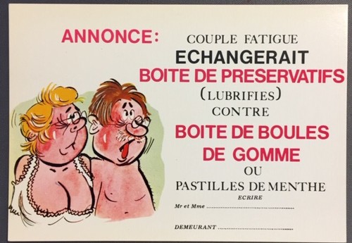 Carte postale humoristique - humoristique,