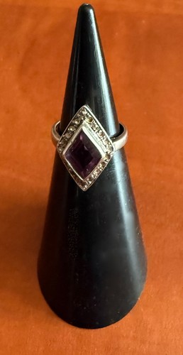 Bague argent amthyste - bague, amthyste/